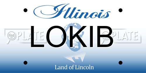 LOKIB Illinois License Plate