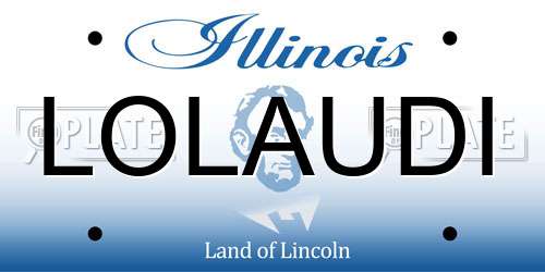 LOLAUDI Illinois License Plate