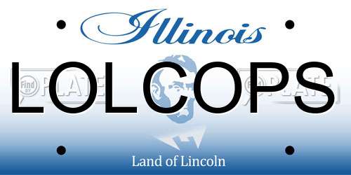 LOLCOPS Illinois License Plate