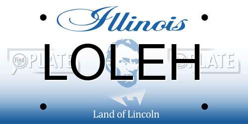 LOLEH Illinois License Plate