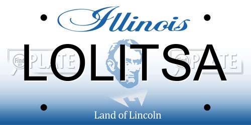 LOLITSA Illinois License Plate