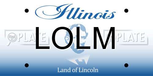 LOLM Illinois License Plate