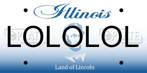 LOLOLOL Illinois License Plate