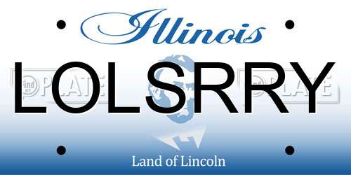 LOLSRRY Illinois License Plate