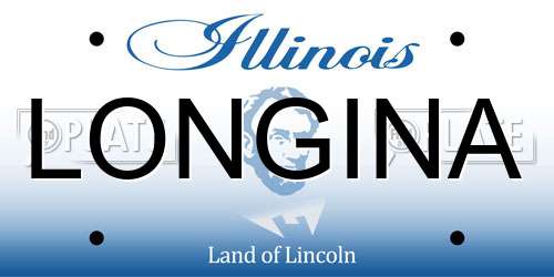 LONGINA Illinois License Plate