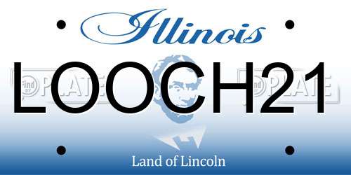 LOOCH21 Illinois License Plate