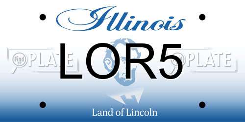 LOR5 Illinois License Plate