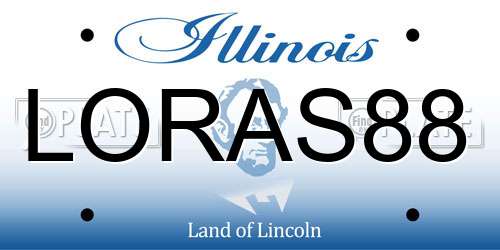 LORAS88 Illinois License Plate