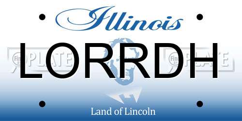 LORRDH Illinois License Plate