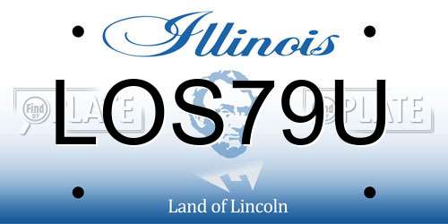 LOS79U Illinois License Plate