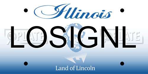 LOSIGNL Illinois License Plate