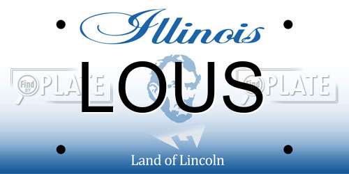 LOUS Illinois License Plate