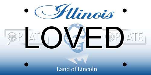 LOVED Illinois License Plate