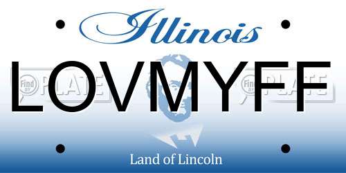 LOVMYFF Illinois License Plate