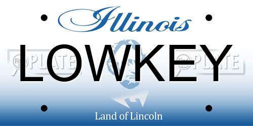 LOWKEY Illinois License Plate