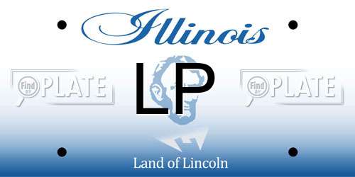 LP Illinois License Plate