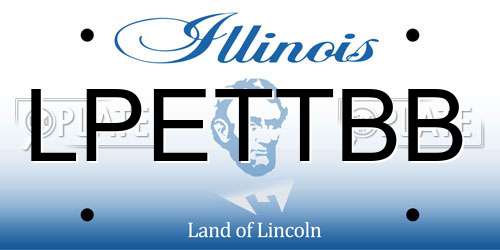 LPETTBB Illinois License Plate