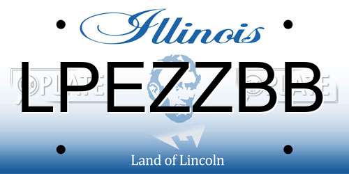 LPEZZBB Illinois License Plate