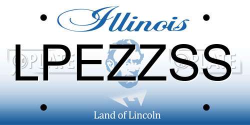 LPEZZSS Illinois License Plate