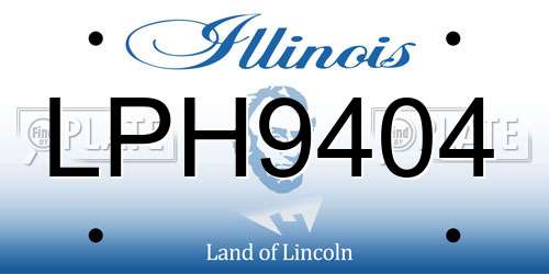 LPH9404 Illinois License Plate
