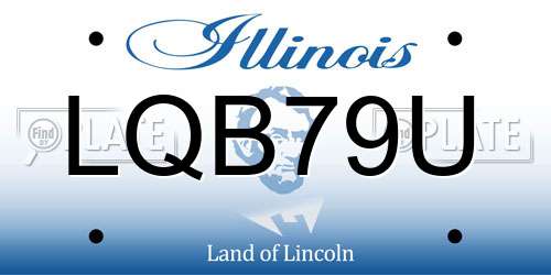 LQB79U Illinois License Plate