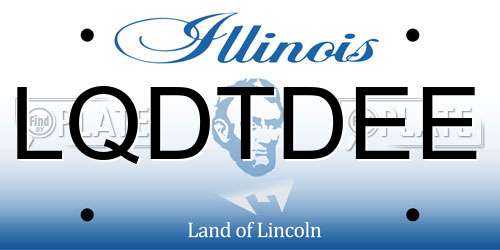 LQDTDEE Illinois License Plate
