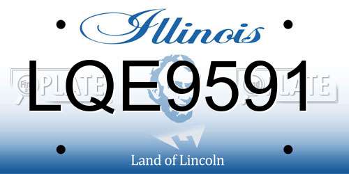 LQE9591 Illinois License Plate