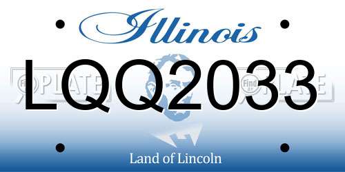 LQQ2033 Illinois License Plate