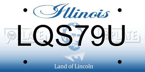LQS79U Illinois License Plate