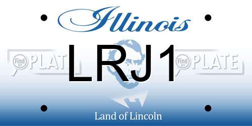 LRJ1 Illinois License Plate