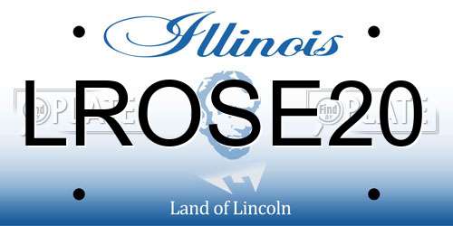 LROSE20 Illinois License Plate