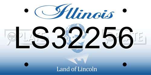 LS32256 Illinois License Plate