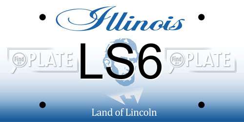 LS6 Illinois License Plate