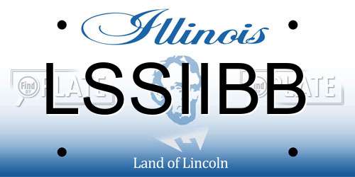 LSSIIBB Illinois License Plate