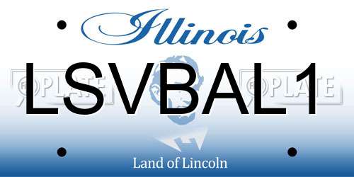 LSVBAL1 Illinois License Plate