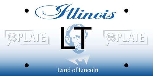 LT Illinois License Plate