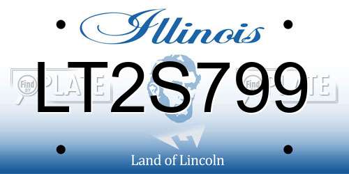 LT2S799 Illinois License Plate