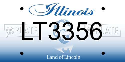 LT3356 Illinois License Plate