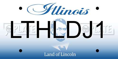 LTHLDJ1 Illinois License Plate