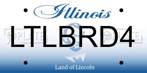 LTLBRD4 Illinois License Plate