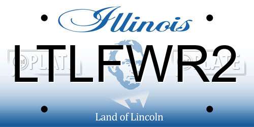 LTLFWR2 Illinois License Plate