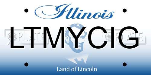 LTMYCIG Illinois License Plate