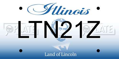 LTN21Z Illinois License Plate
