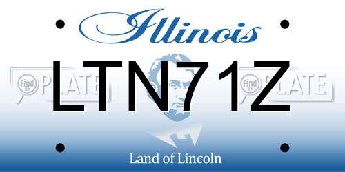 LTN71Z Illinois License Plate