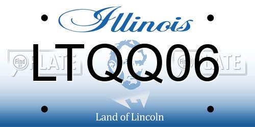LTQQ06 Illinois License Plate