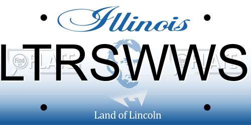 LTRSWWS Illinois License Plate