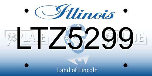 LTZ5299 Illinois License Plate