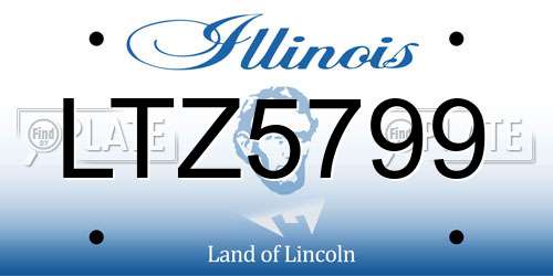 LTZ5799 Illinois License Plate