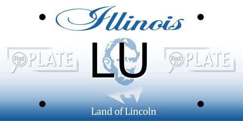 LU Illinois License Plate