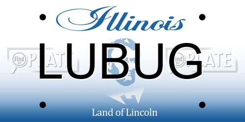 LUBUG Illinois License Plate